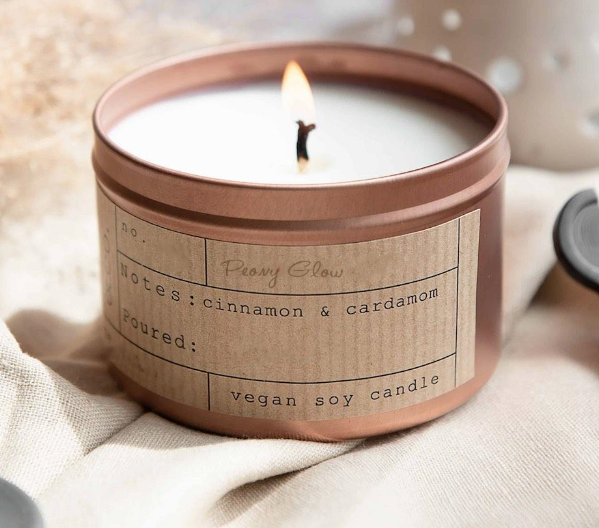 Tin jar Scented Candle private label 