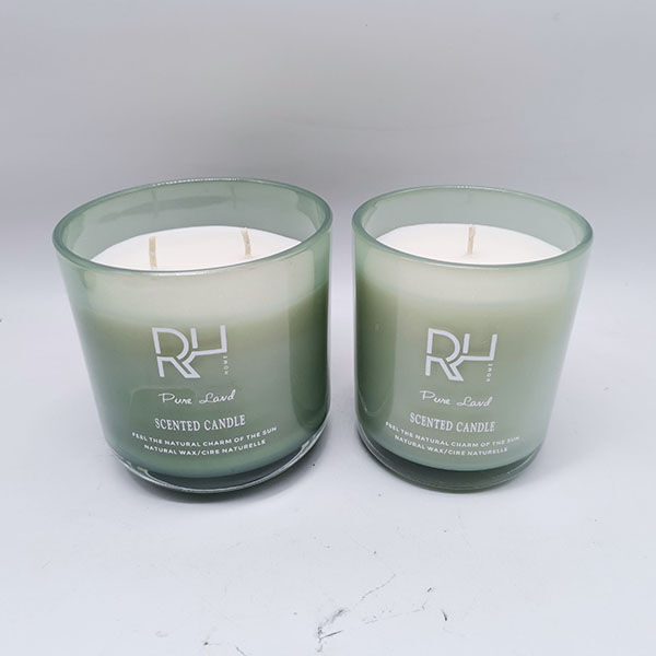 Customized Printing Glass Jar Essential Soy Wax Scented Candles