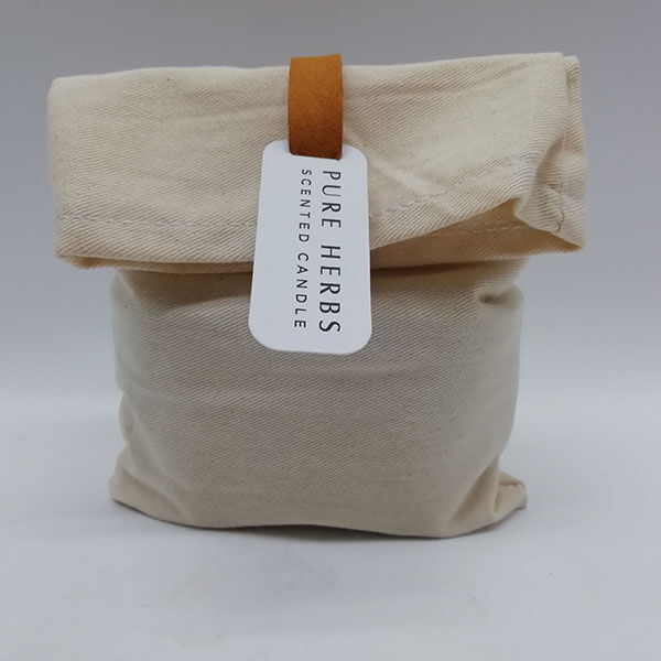 private label customized Aroma soy wax scented candles in cotton bag
