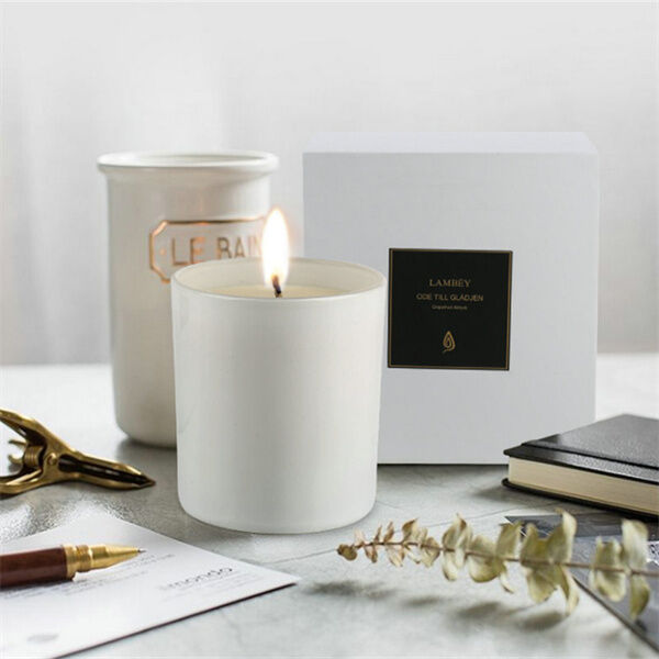 Black Jar with Gold Logo Customized Fragrance Scented Candle