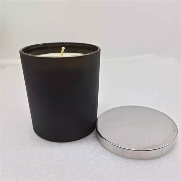 Black Jar with Gold Logo Customized Fragrance Scented Candle