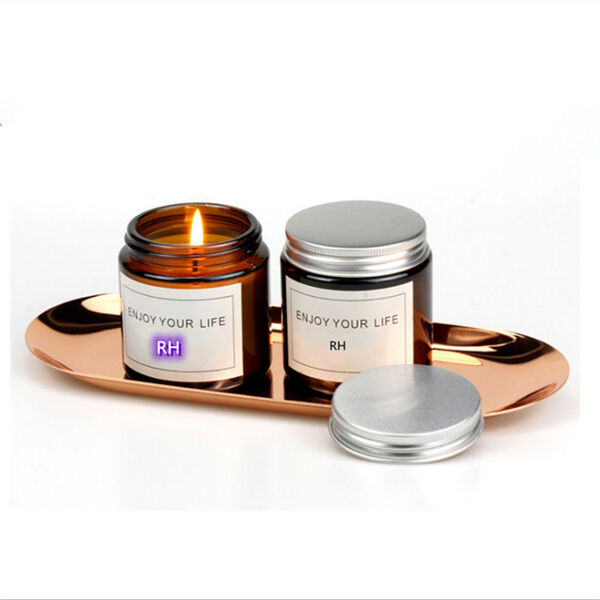Palo Santo Scent Customized Logo Jar Glass Scented Candle