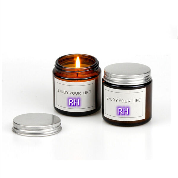 Palo Santo Scent Customized Logo Jar Glass Scented Candle