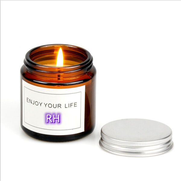 Palo Santo Scent Customized Logo Jar Glass Scented Candle