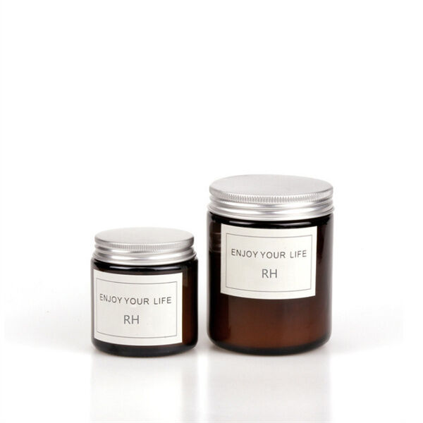 Palo Santo Scent Customized Logo Jar Glass Scented Candle