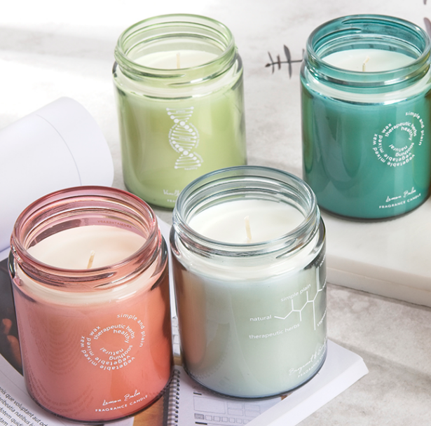Christmas Scented luxury organic soy wax candles in glass jar