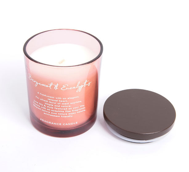 Wholesale private label scented candles with wood lid