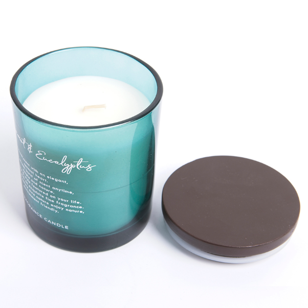 Wholesale private label scented candles with wood lid