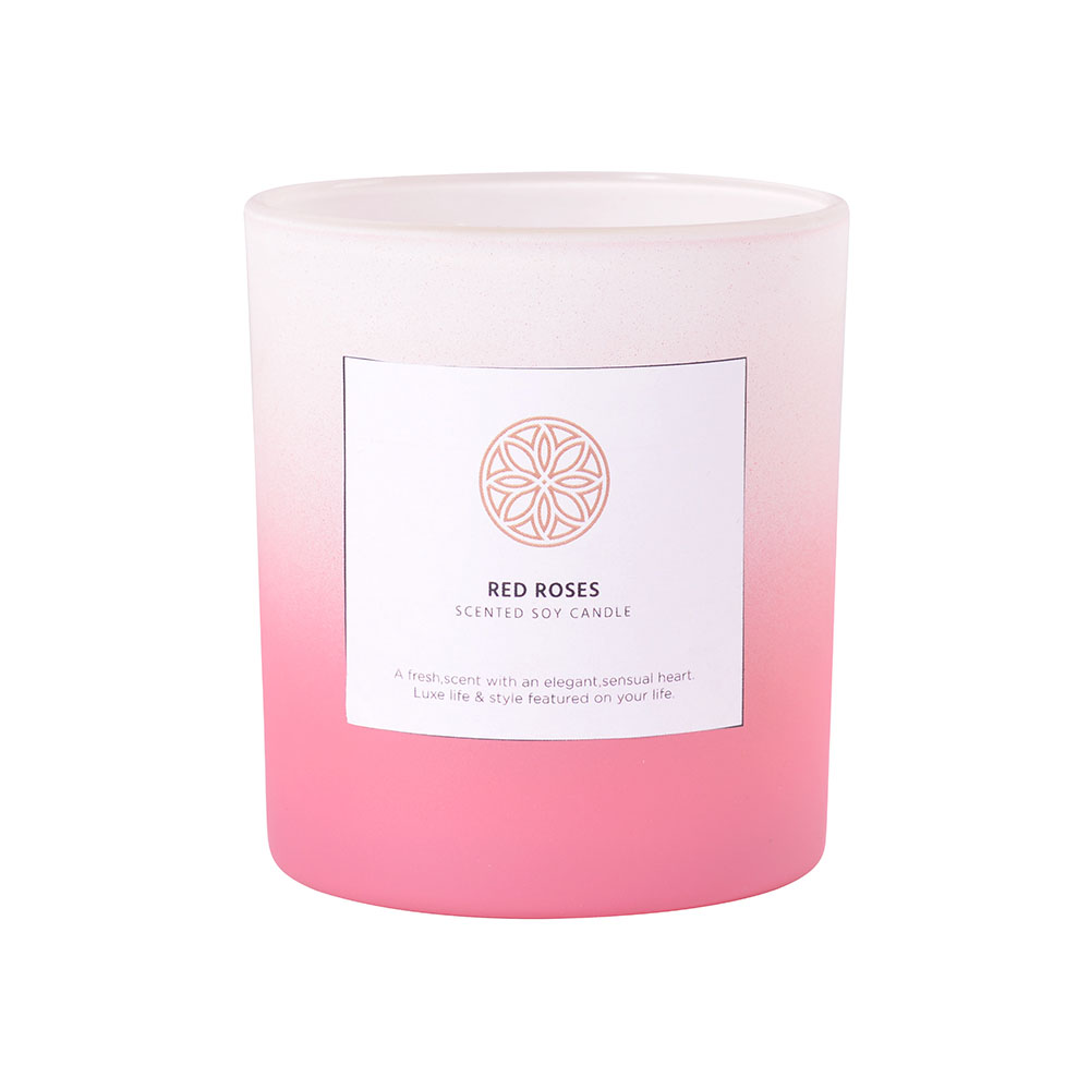 gradient custom candle manufacture luxury soy wax aromatherapy candle