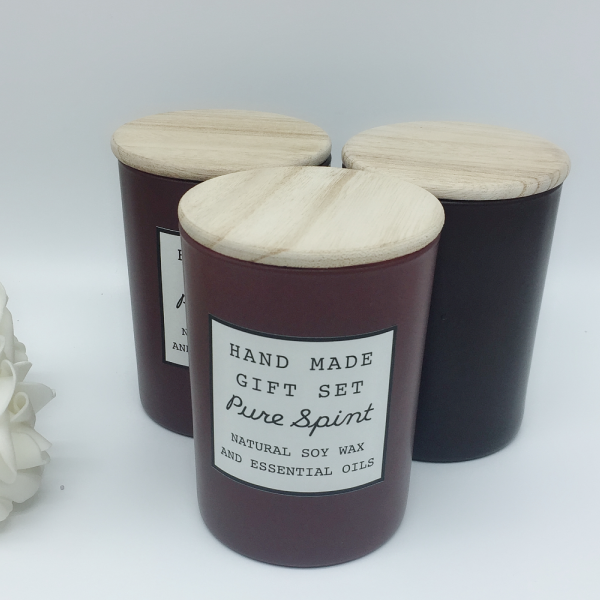 Home Wholesale Glass Jar Candle Soy Wax Luxury Scented Candles Gift
