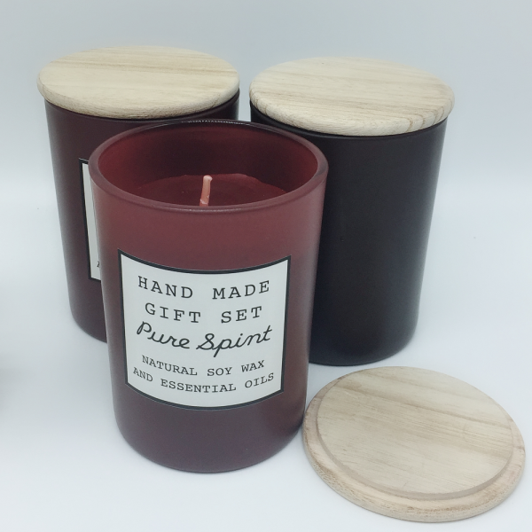 Home Wholesale Glass Jar Candle Soy Wax Luxury Scented Candles Gift