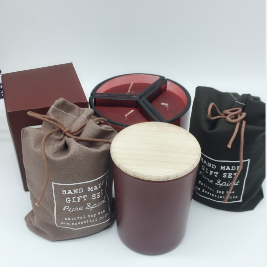 Home Wholesale Glass Jar Candle Soy Wax Luxury Scented Candles Gift