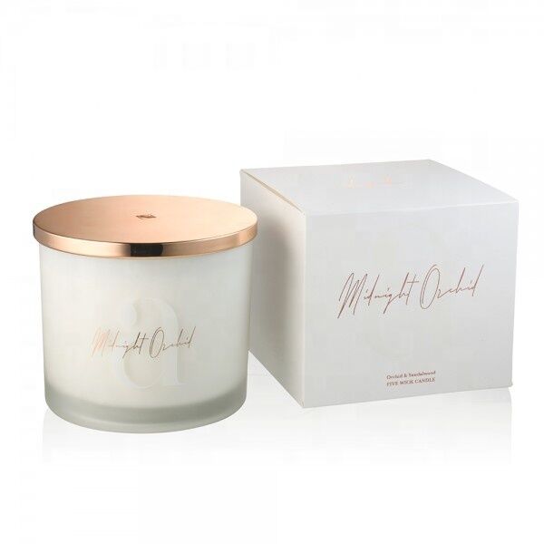 Handmade Luxury Custom Aroma Soy Wax Glass Candle Home Dec