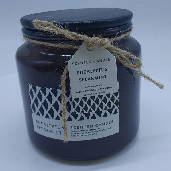 Wholesale private label luxury christmas glass 100% natural soy wax scented candles