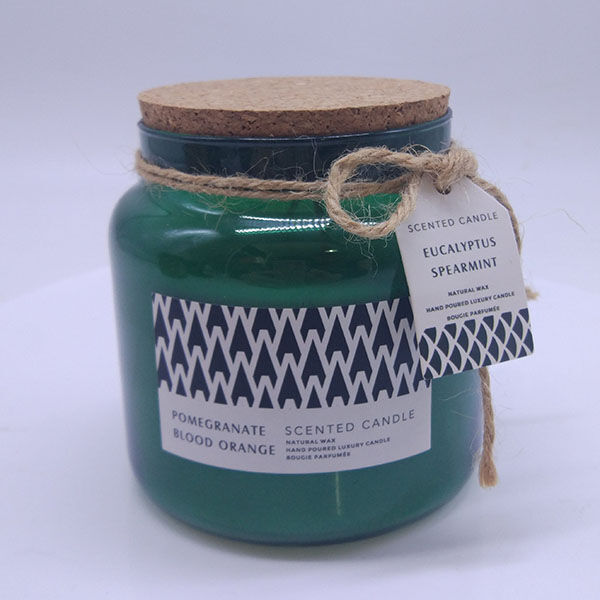 Wholesale private label luxury christmas glass 100% natural soy wax scented candles