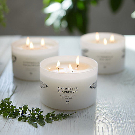 Three wicks Soy wax scented Candle with fabric bag