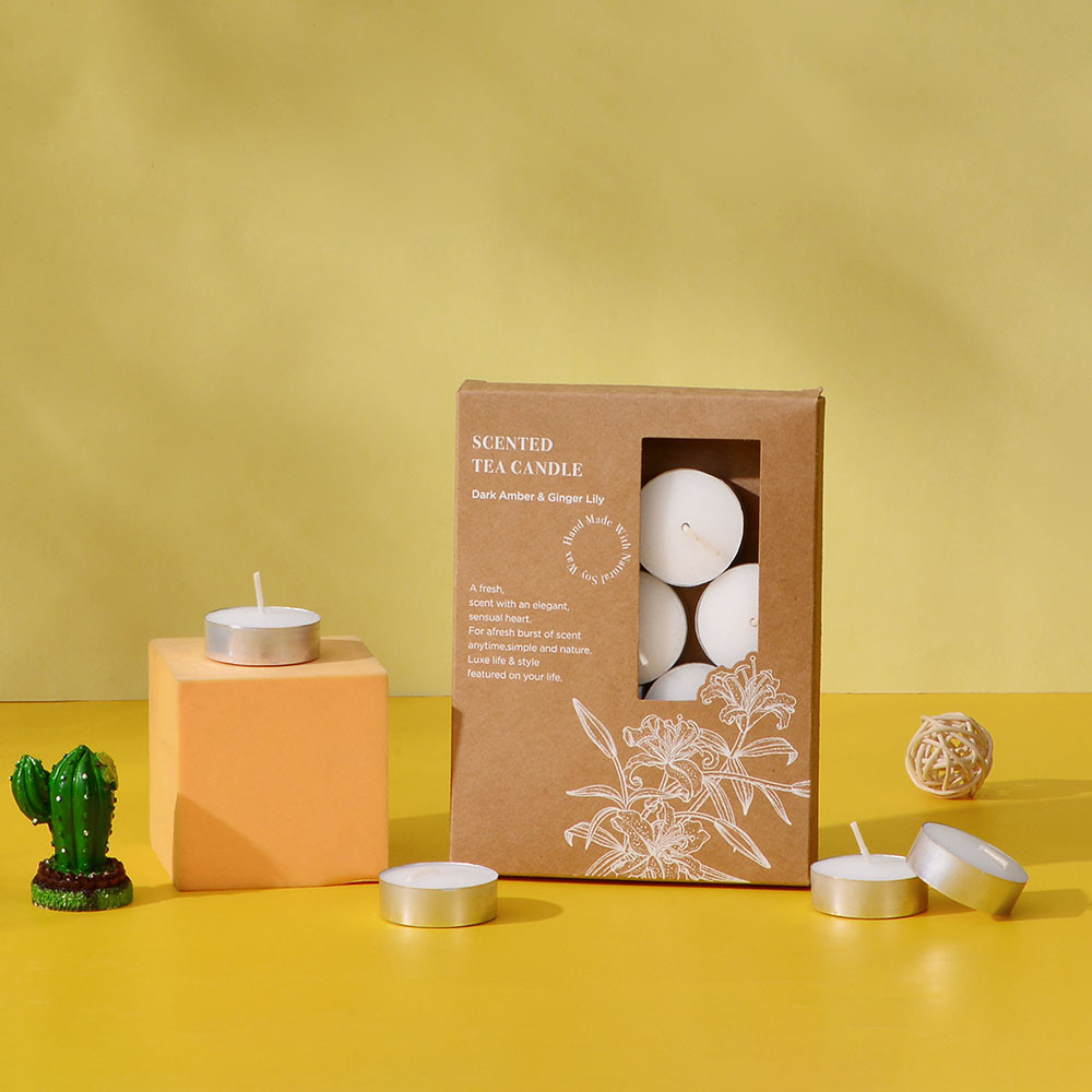 China factory cheap large quantity tealight candle with custom box