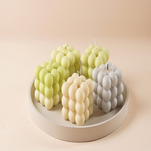 OEM Scented  Classic Home Decoration Natural Essential Oil ins style Bubble Candle