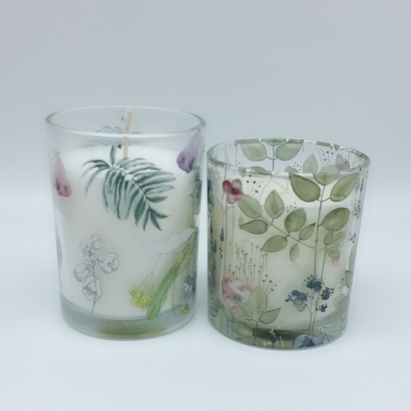 Wholesale Custom Gift Box Luxury Decorative Aroma Scented glass Candles