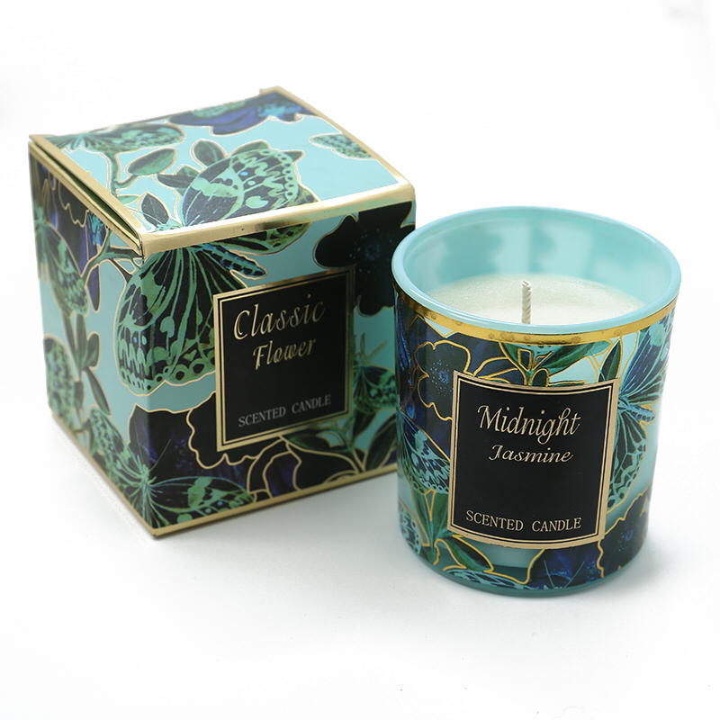 Luxury Custom Home Decoration Crystal Stone Natural Soy Wax Scented Gift Jar Candle