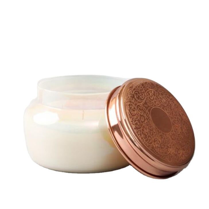Customized organic Travel Aromatherapy soy paraffin wax glass jar candles