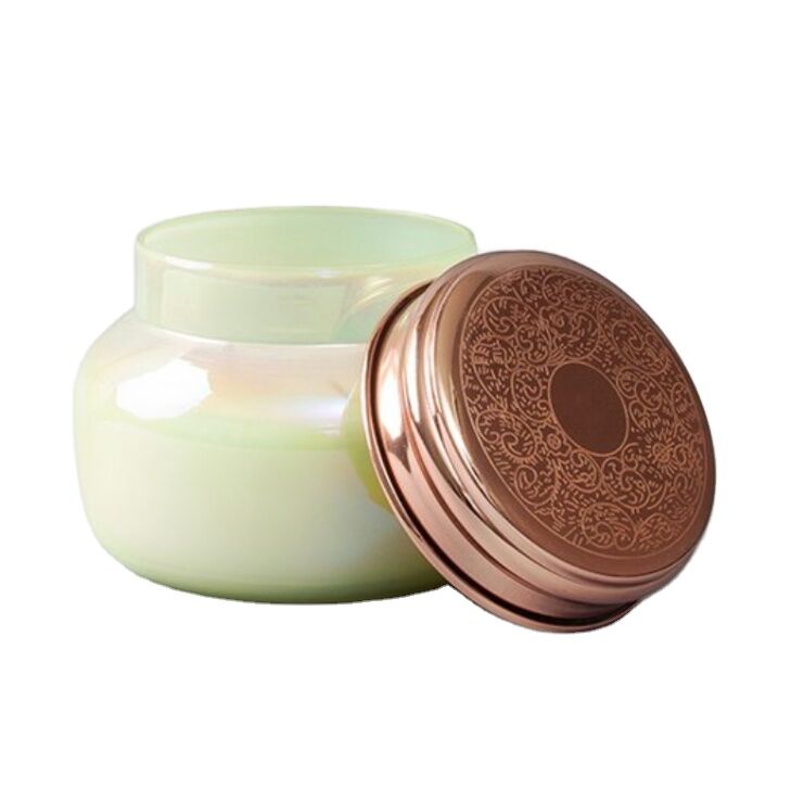 Customized organic Travel Aromatherapy soy paraffin wax glass jar candles