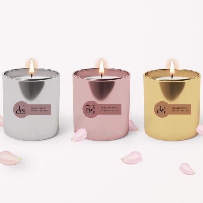 Wholesale Luxury Large Custom Private Label Lavender Scented Soy Wax Candles