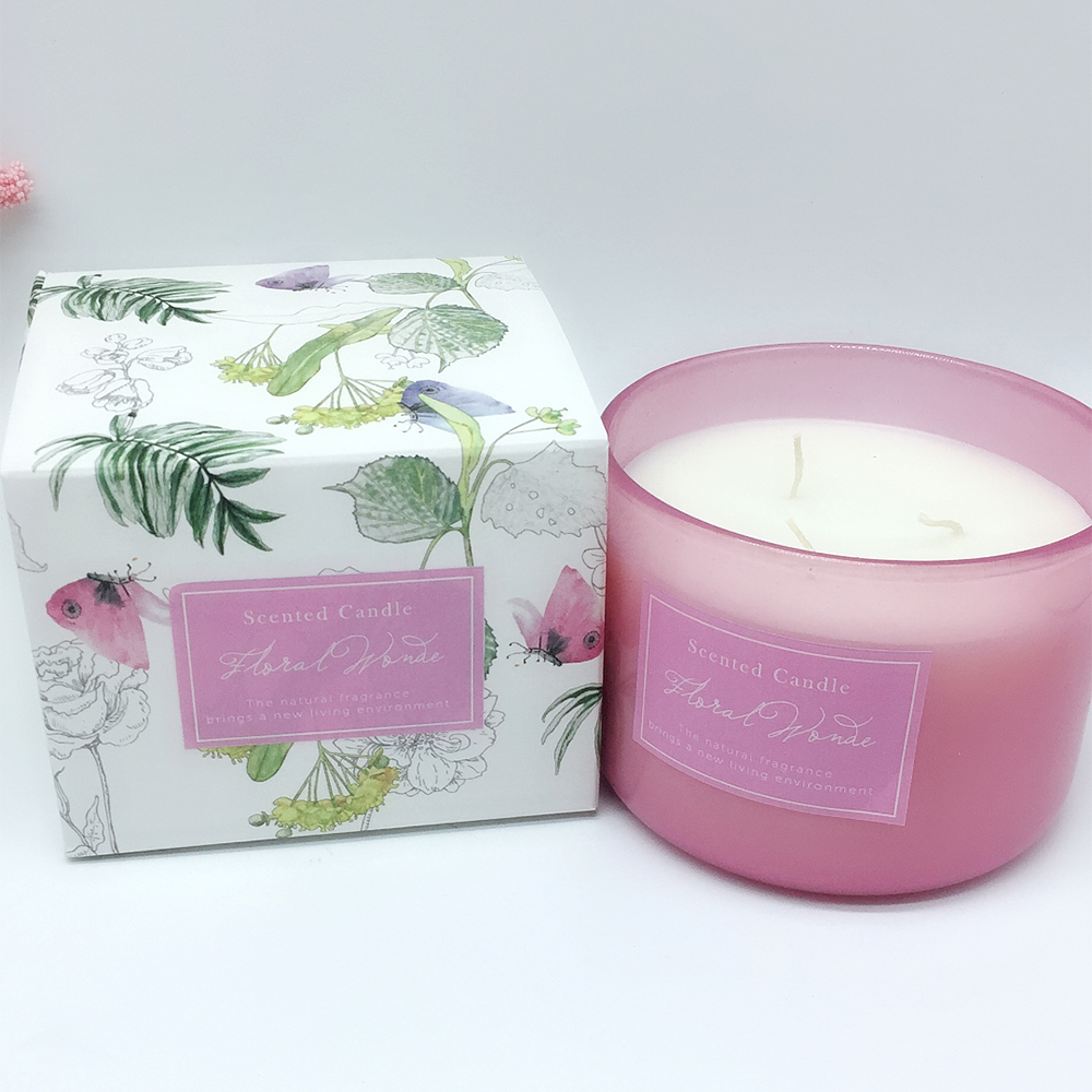 Natural Scented Wax Candle 3 Wicks Aromatherapy Candle for Home Relaxing Candle Gift