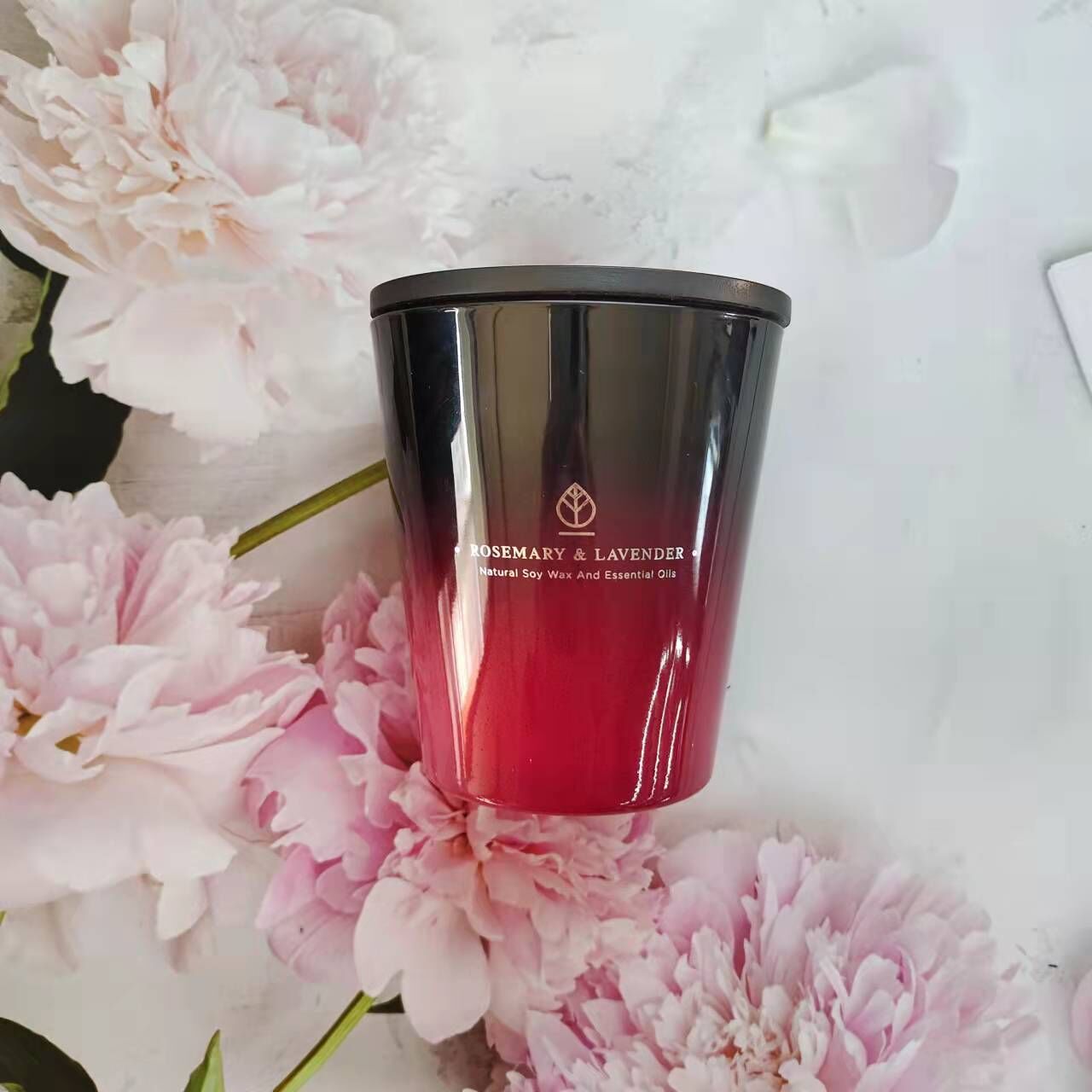 Luxury Gift Box Scented Candle private label and metai lid