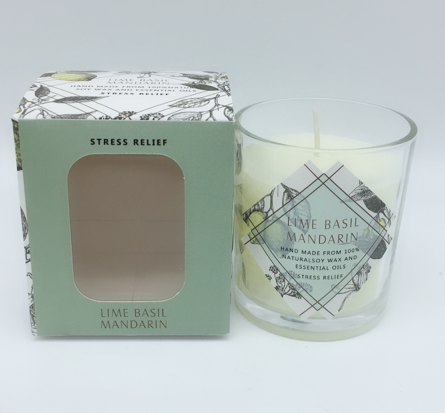 Personalized Private Label Eco Friendly Smokeless Natural Soy Wax Glass Gar Scented Candles