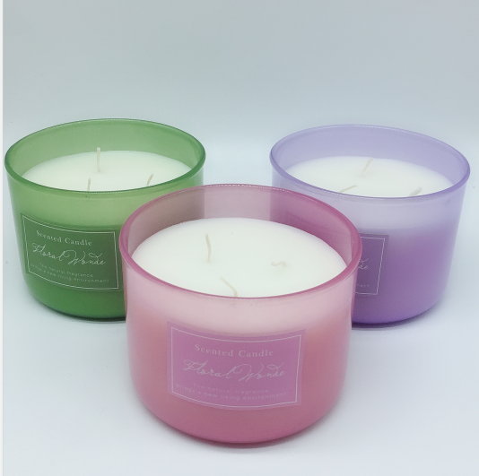 Natural Scented Wax Candle 3 Wicks Aromatherapy Candle for Home Relaxing Candle Gift