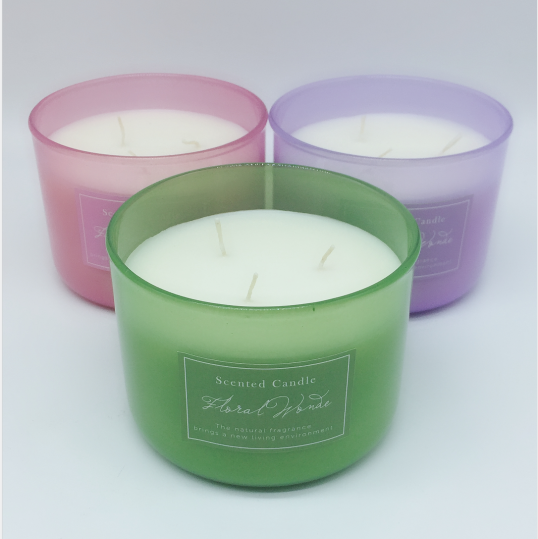 Natural Scented Wax Candle 3 Wicks Aromatherapy Candle for Home Relaxing Candle Gift