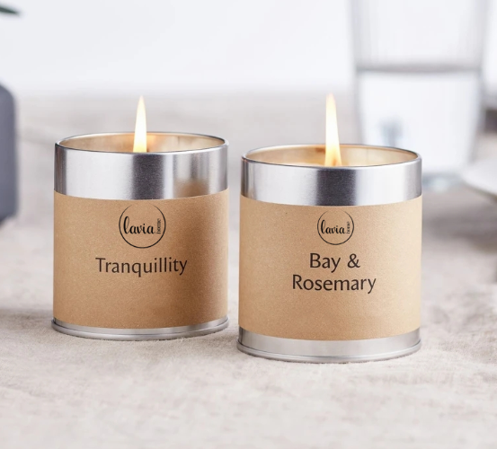 Tin Can Scented Candle with private label 