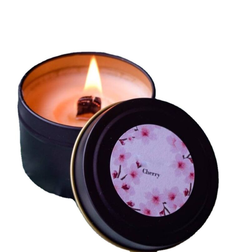 Private Label High End 140g Luxury Natural Soy Wax Gift tin Candle Set