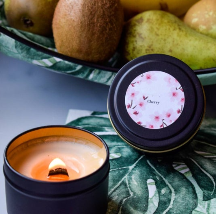 Private Label High End 140g Luxury Natural Soy Wax Gift tin Candle Set
