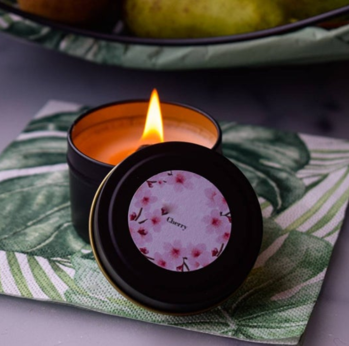 Private Label High End 140g Luxury Natural Soy Wax Gift tin Candle Set