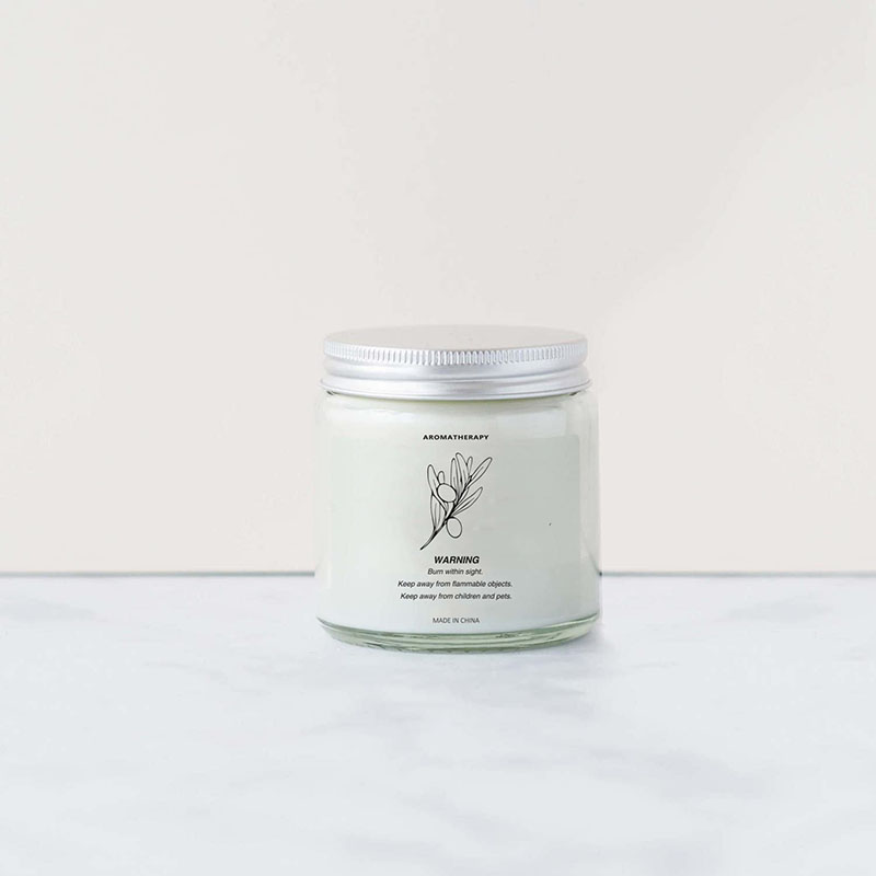 Jar Candle with private label and metal lid