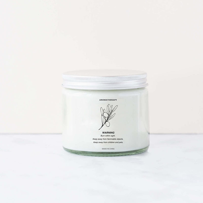 Jar Candle with private label and metal lid