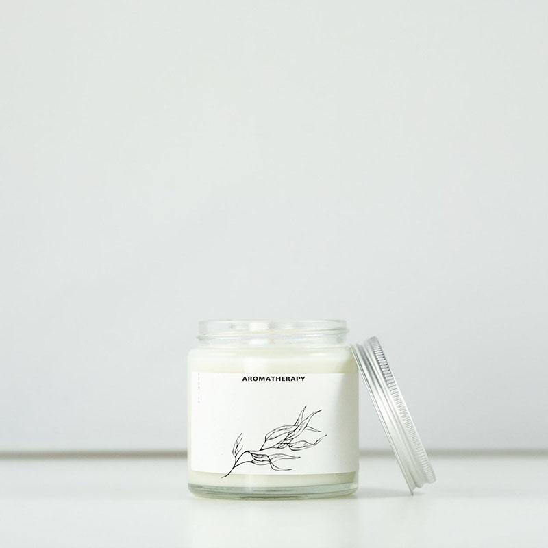 Jar Candle with private label and metal lid