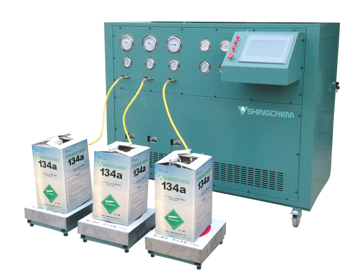 REFRIGERANT FILLING AND RECLAIMING