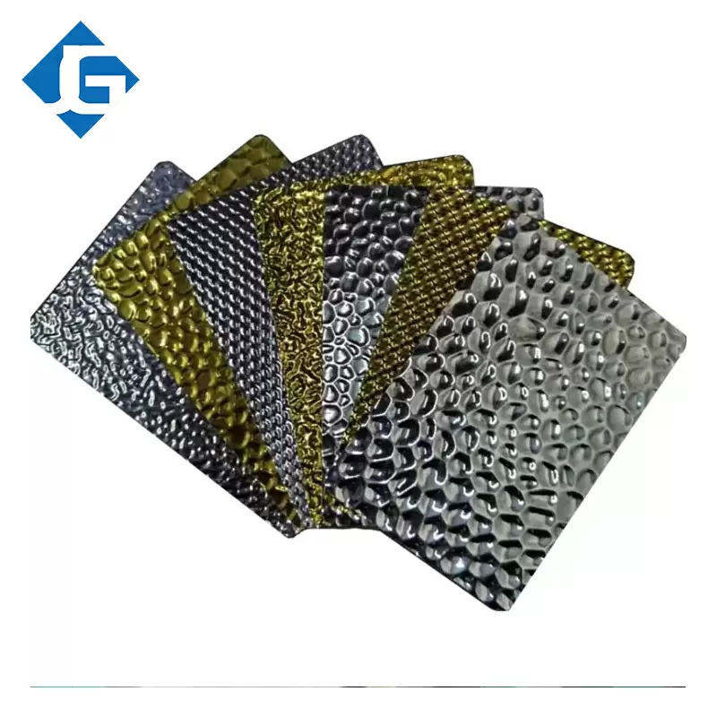 Embossed aluminum coil