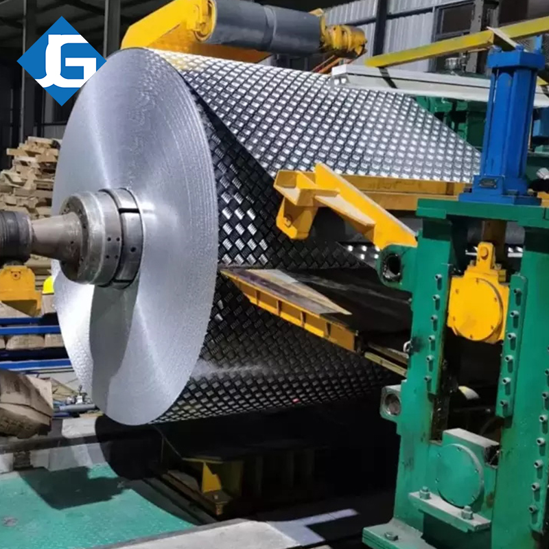 Embossed aluminum coil