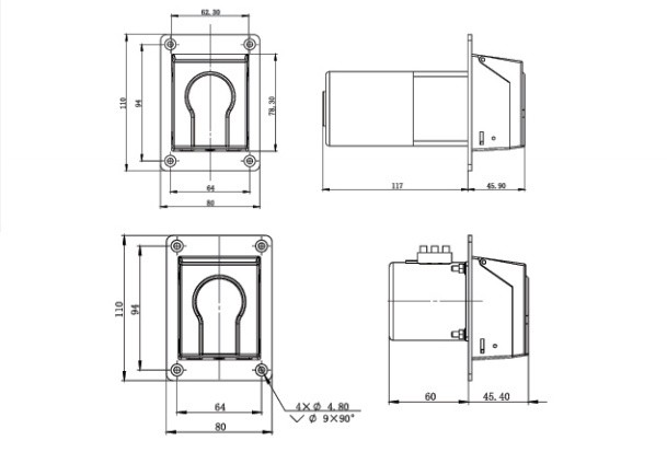 Spring pump head TH15 TH15-diagram