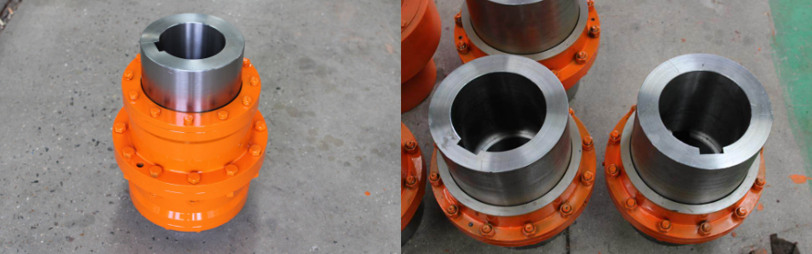 How should the drum tooth coupling be serviced?