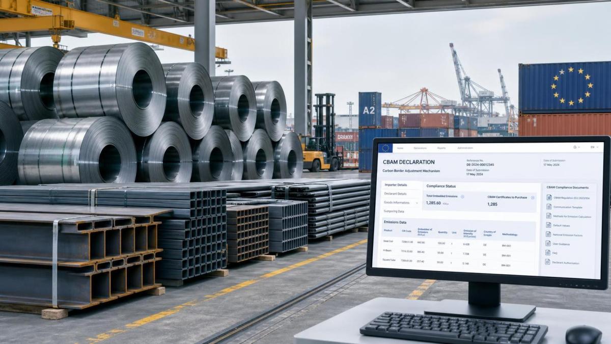EU CBAM Reporting Becomes Mandatory for Steel Exports