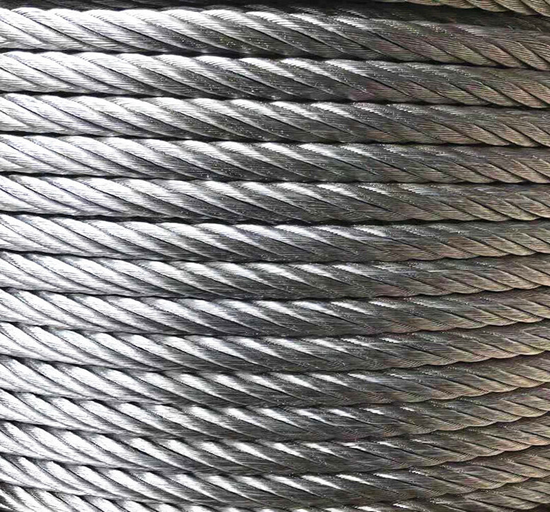 Galvanized Steel Wire Rope High Tenslie Strength / High Carbon Steel Wire Rope
