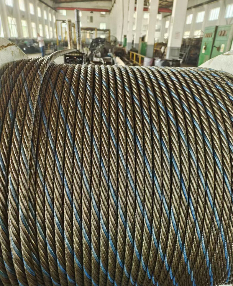 Ungalvanized Steel Wire Rope High Tenslie Strength /  Bright Steel Wire Rope