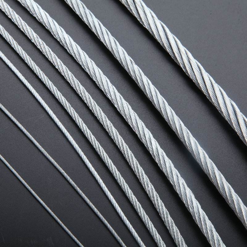 Bright Steel Wire Rope High Tenslie Strength / Ungalvanized Steel Wire Rope