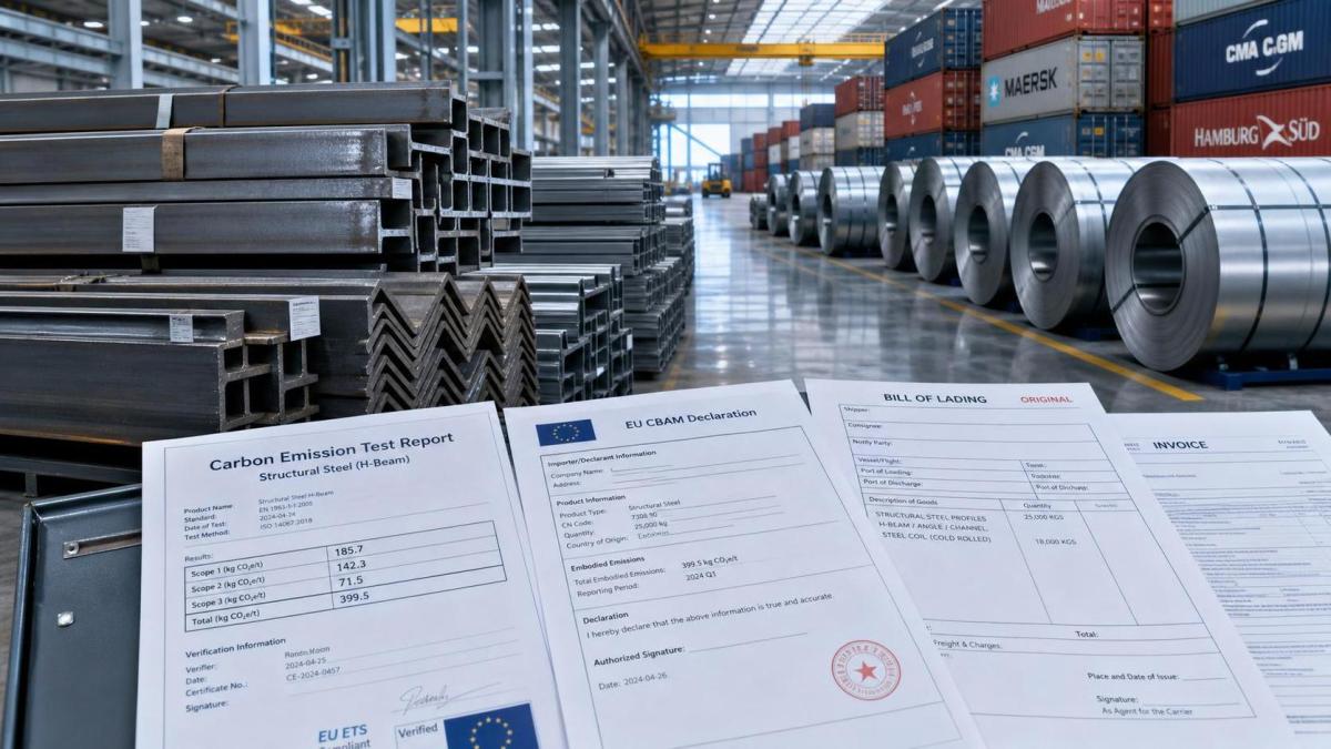 EU CBAM Phase 3 Requires Embedded Carbon Data for Steel Profiles EU CBAM Phase 3 Requires Embedded Carbon Data for Steel Profiles