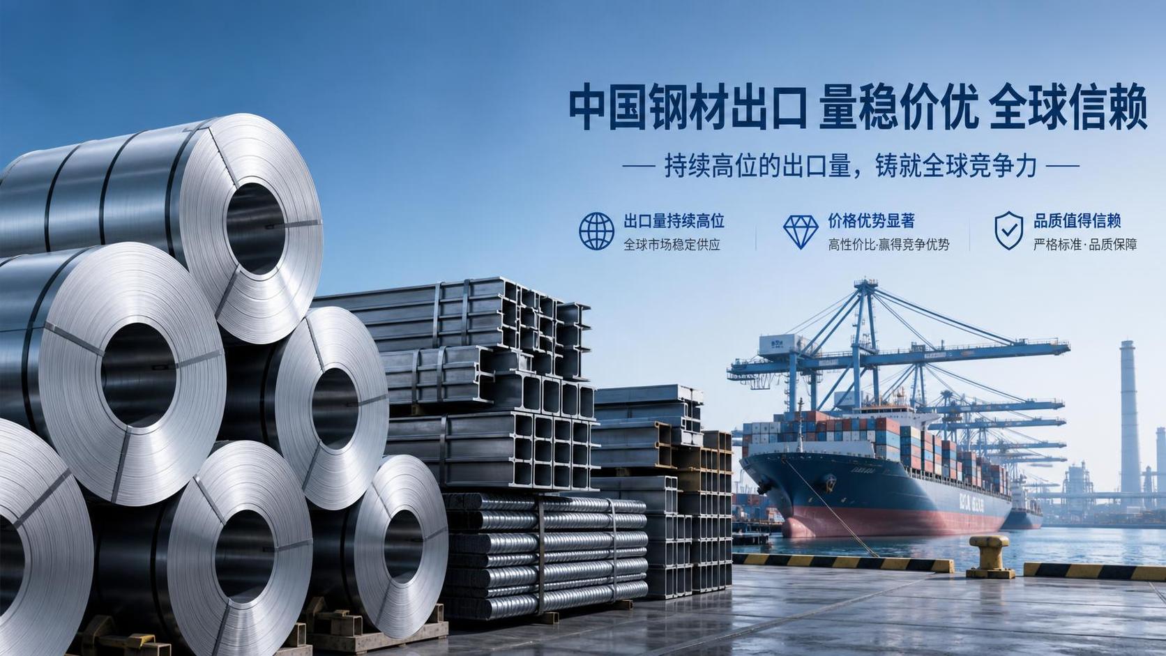 China Steel Exports Stay Above 10 Million Tons in July China Steel Exports Stay Above 10 Million Tons in July